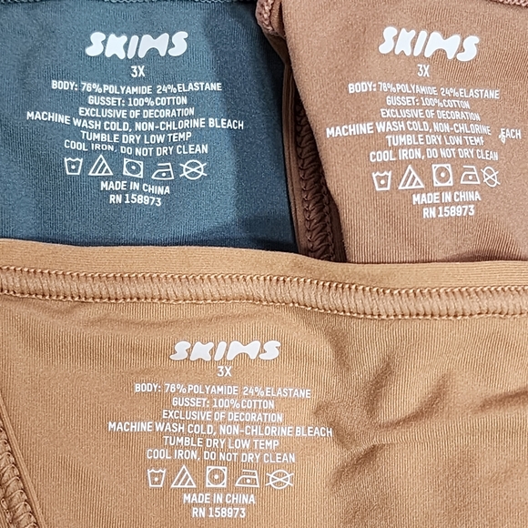 3Pcs SKIMS FITS EVERYBODY T-STRING THONG/ OCHRE,  KYANITE,  SIENNA/3X NWT - Picture 5 of 10